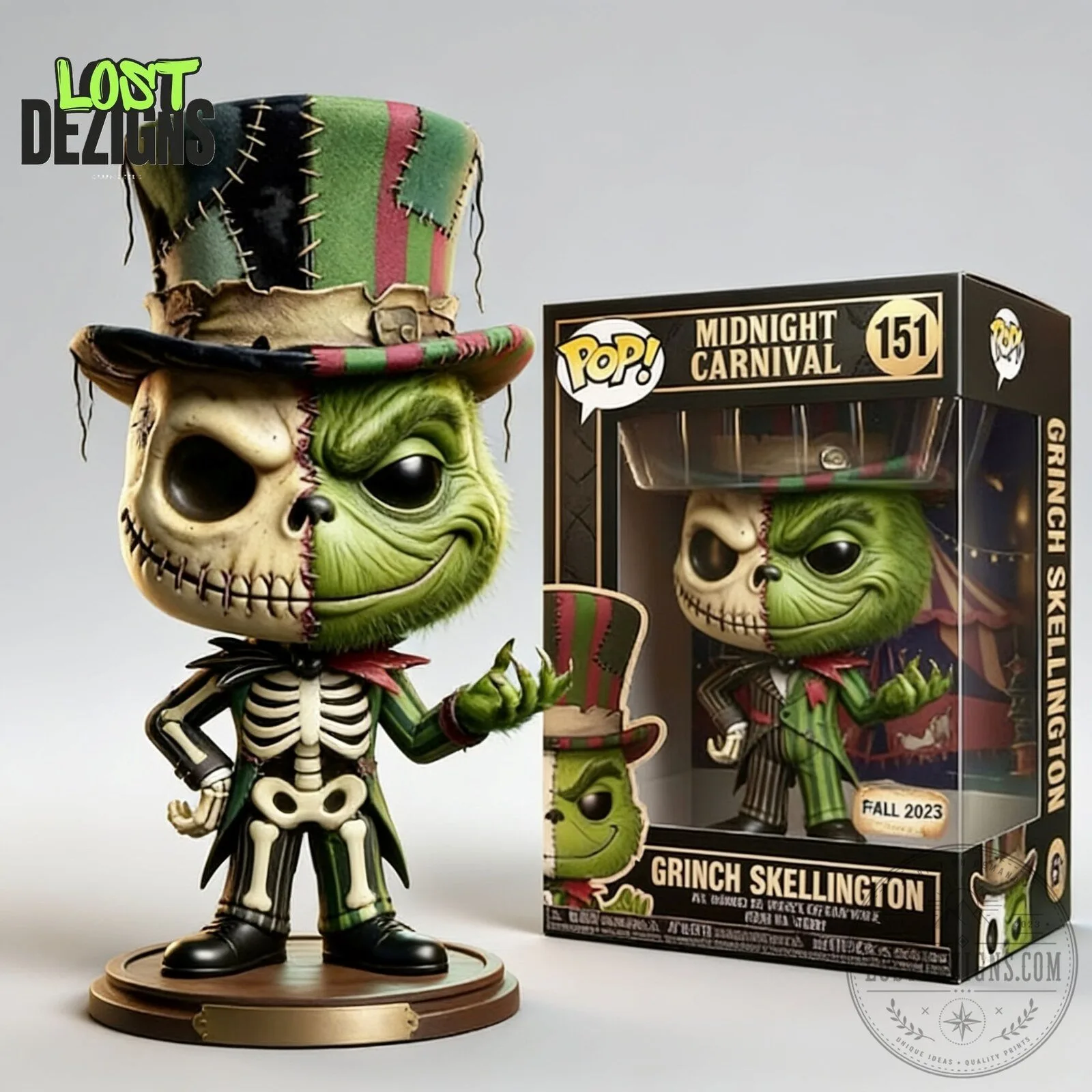 Grinch Skellington Collectible Funko Pop Figure 6 Grinch Skellington Collectible Funko Pop Figure