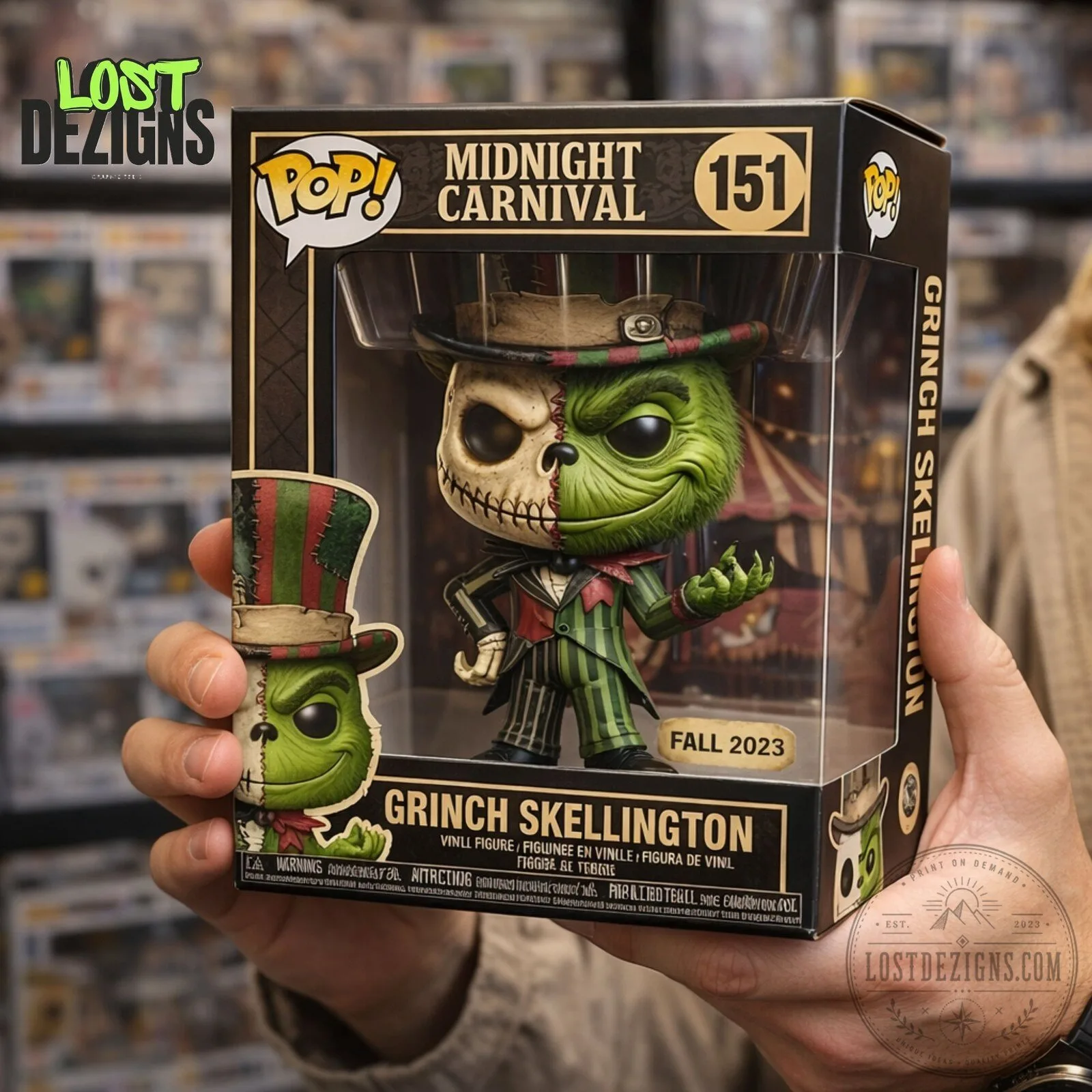 Grinch Skellington Collectible Funko Pop Figure 7 Grinch Skellington Collectible Funko Pop Figure