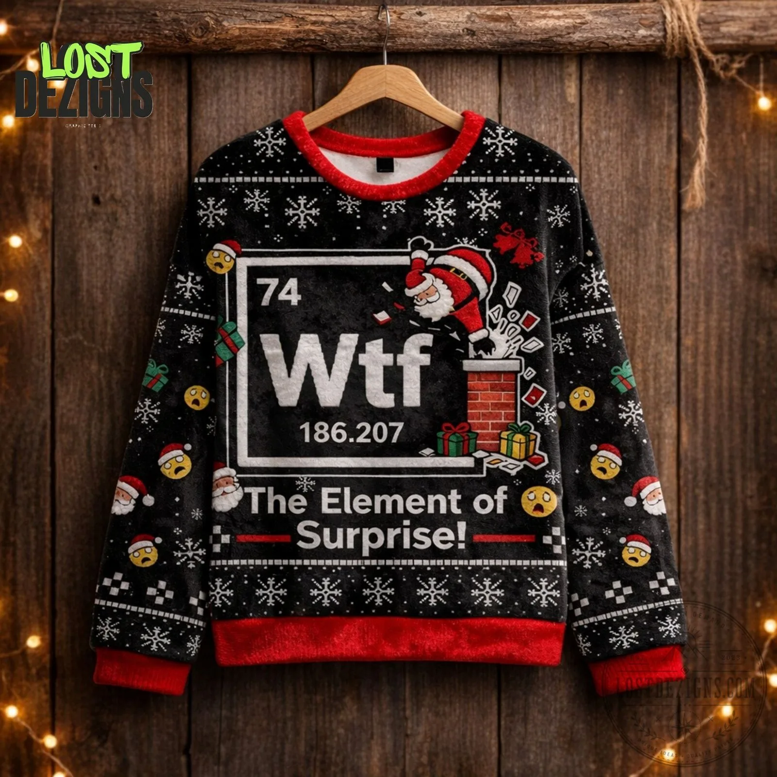 Christmas WTF The Element Of Surprise Ugly Sweater 5 Christmas WTF The Element Of Surprise Ugly Sweater