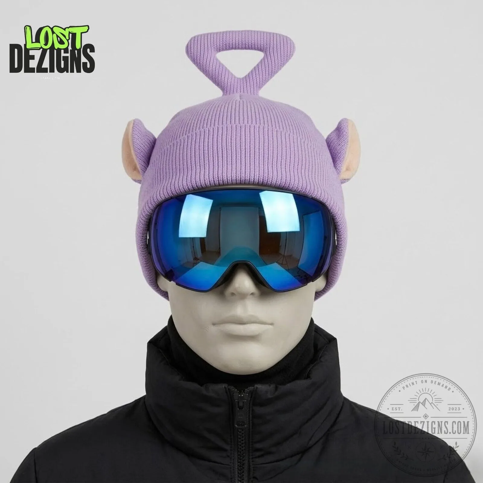 Teletubbies Ski Helmet Beanie 8 Teletubbies Ski Helmet Beanie