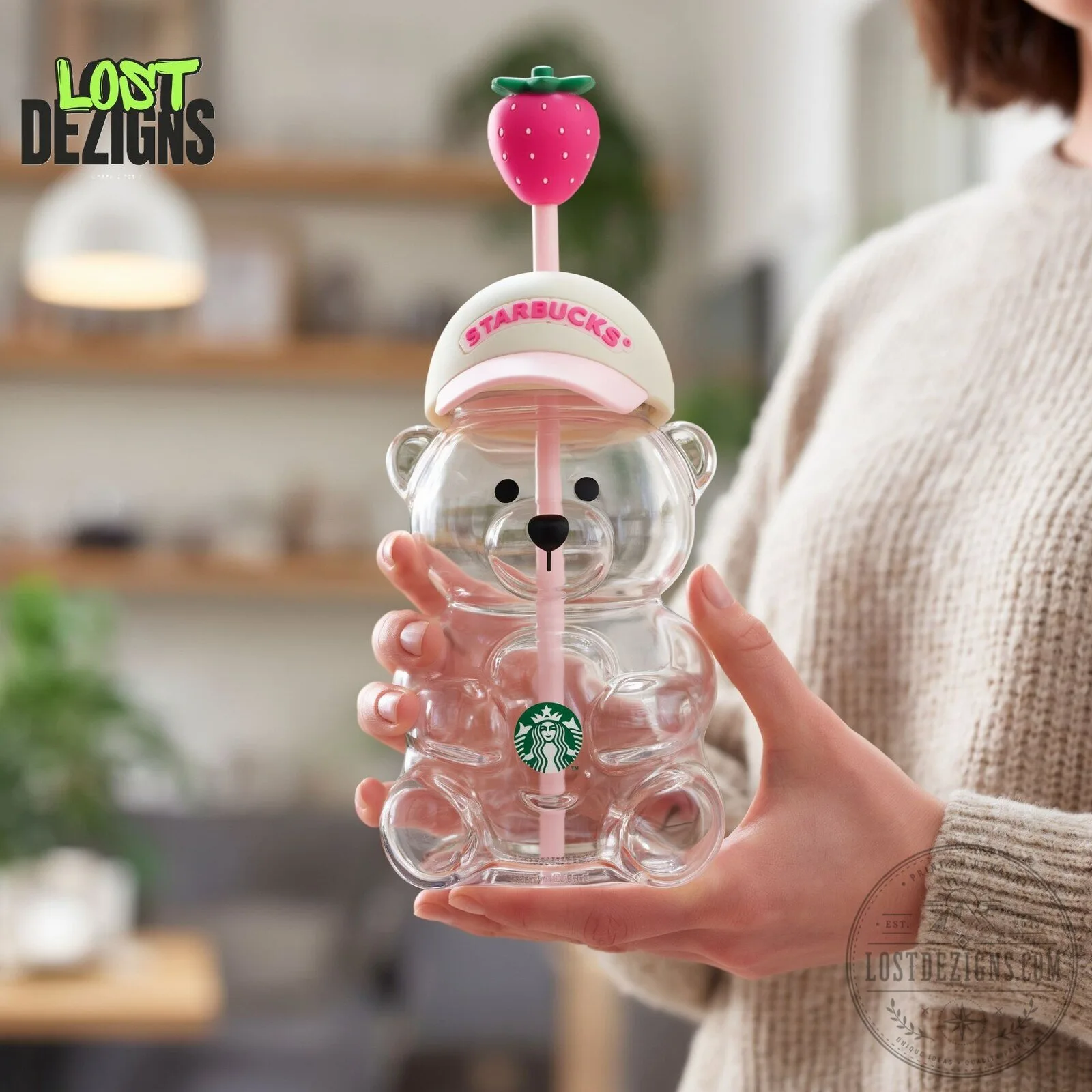 Starbucks Strawberry Bear Cup 6 Starbucks Strawberry Bear Cup