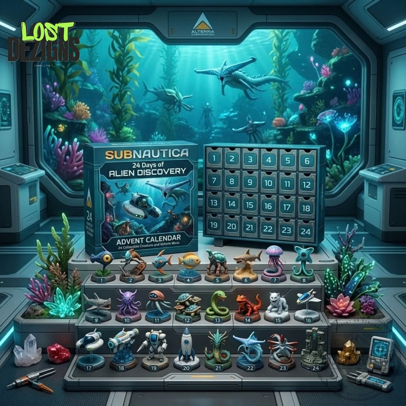 Subnautica Submarine & Underwater Creature Discovery Advent Calendar 2026 4 Subnautica Submarine & Underwater Creature Discovery Advent Calendar 2026