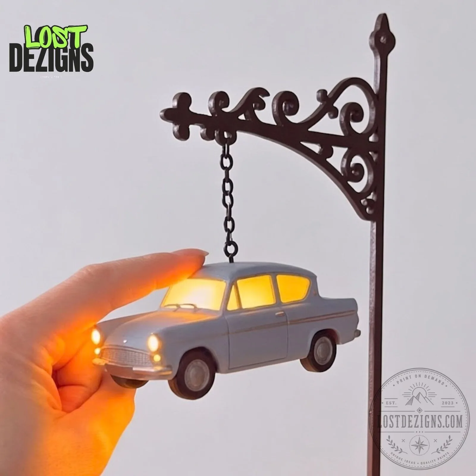 Harry Potter Flying Car Book Nook With LED Light 6 Harry Potter Flying Car Book Nook With LED Light