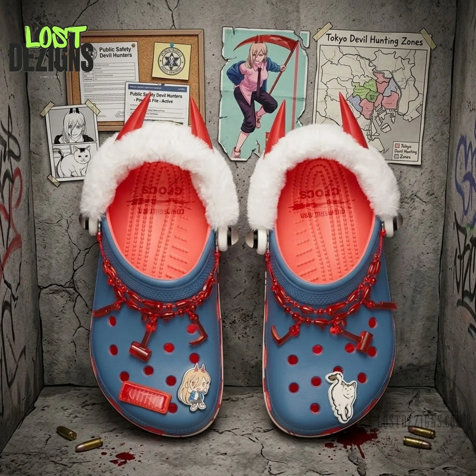 Chainsaw Man Power Inspired Anime Crocs 6 Chainsaw Man Power Inspired Anime Crocs
