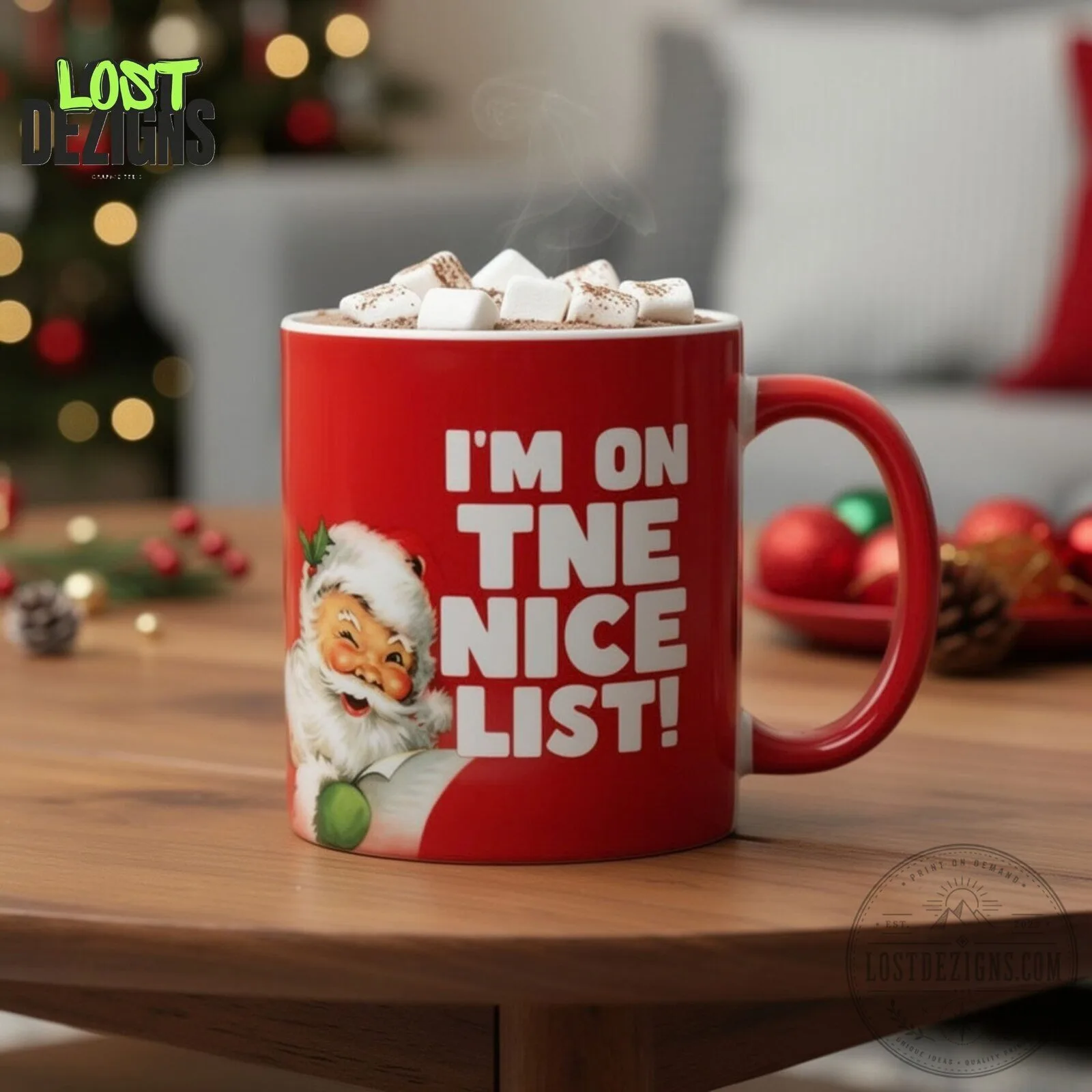 I'm On The Cunt List Funny Christmas Quote Mug 5 I