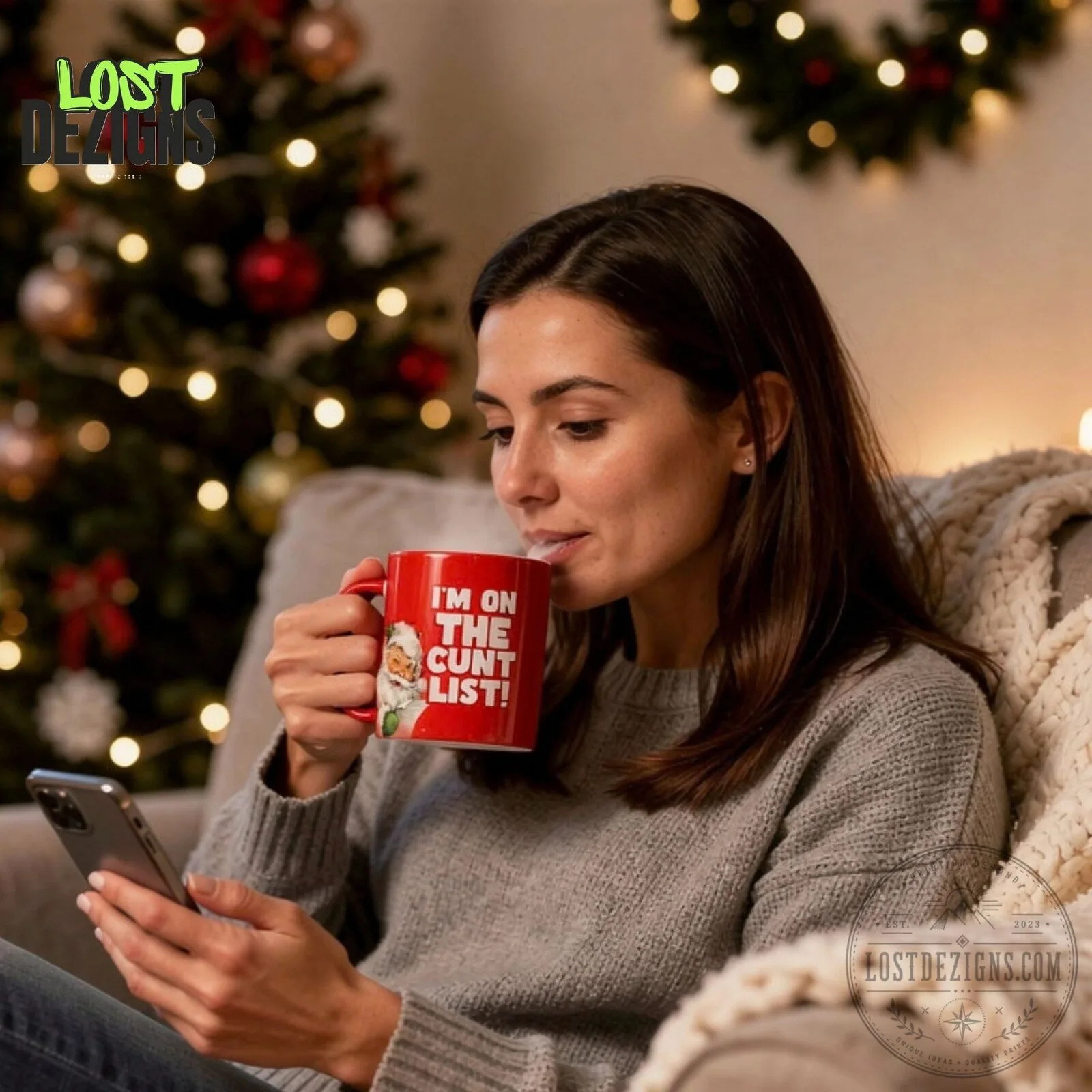 I'm On The Cunt List Funny Christmas Quote Mug 7 I