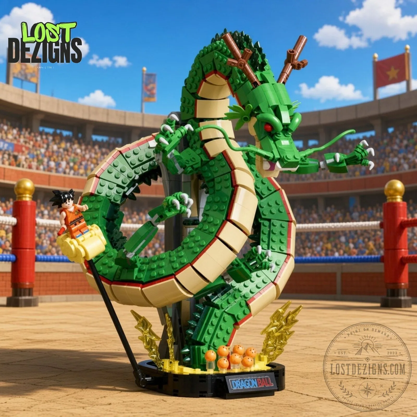 Shenron & Goku Dragon Ball Z Lego Building Set 5 Shenron & Goku Dragon Ball Z Lego Building Set