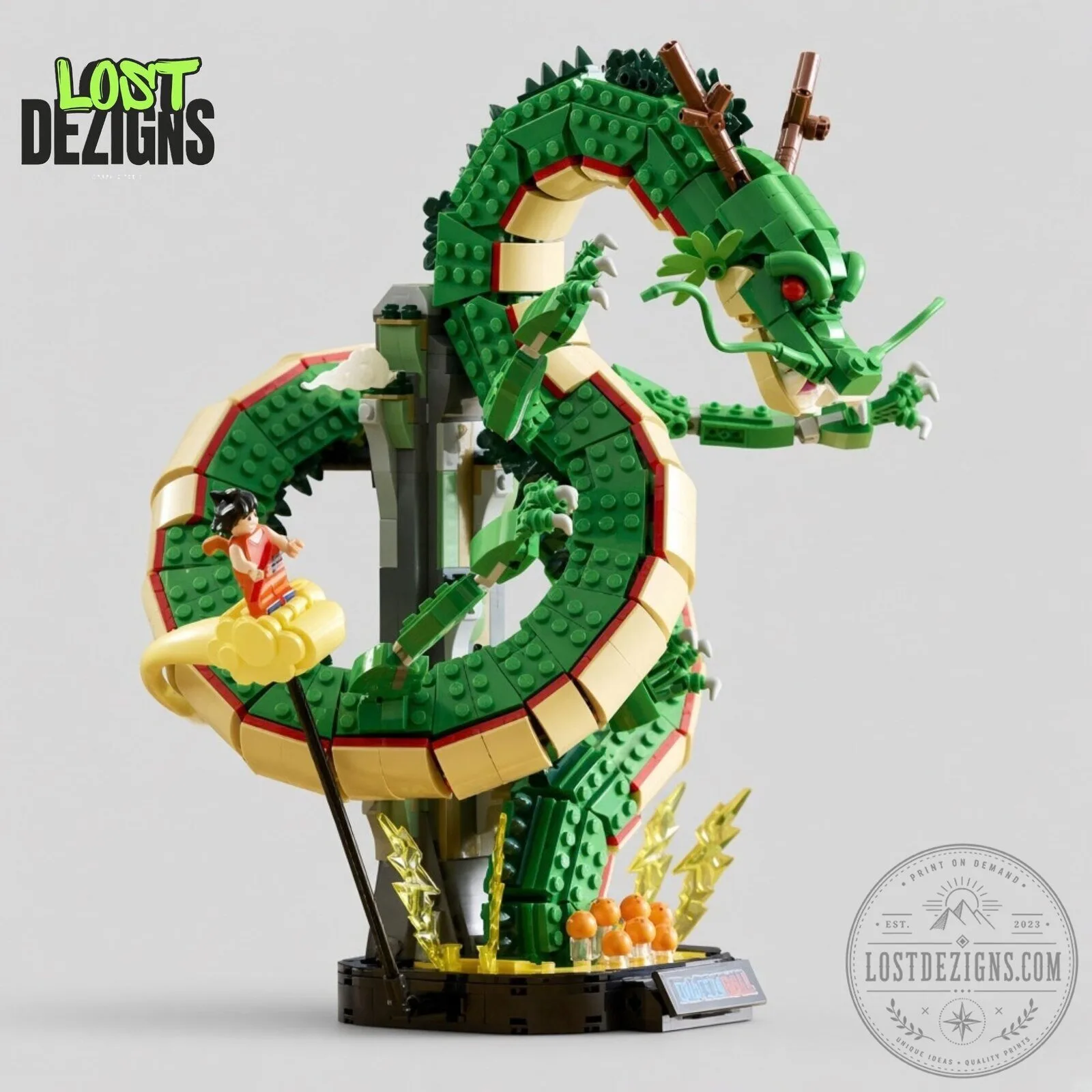 Shenron & Goku Dragon Ball Z Lego Building Set 6 Shenron & Goku Dragon Ball Z Lego Building Set