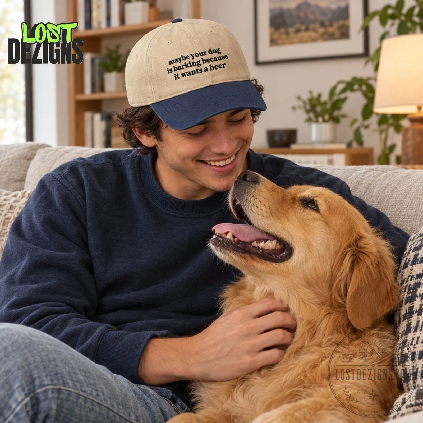 Maybe Your Dog Is Barking Because It Wants A Beer Classic Cap 7 Maybe Your Dog Is Barking Because It Wants A Beer Classic Cap