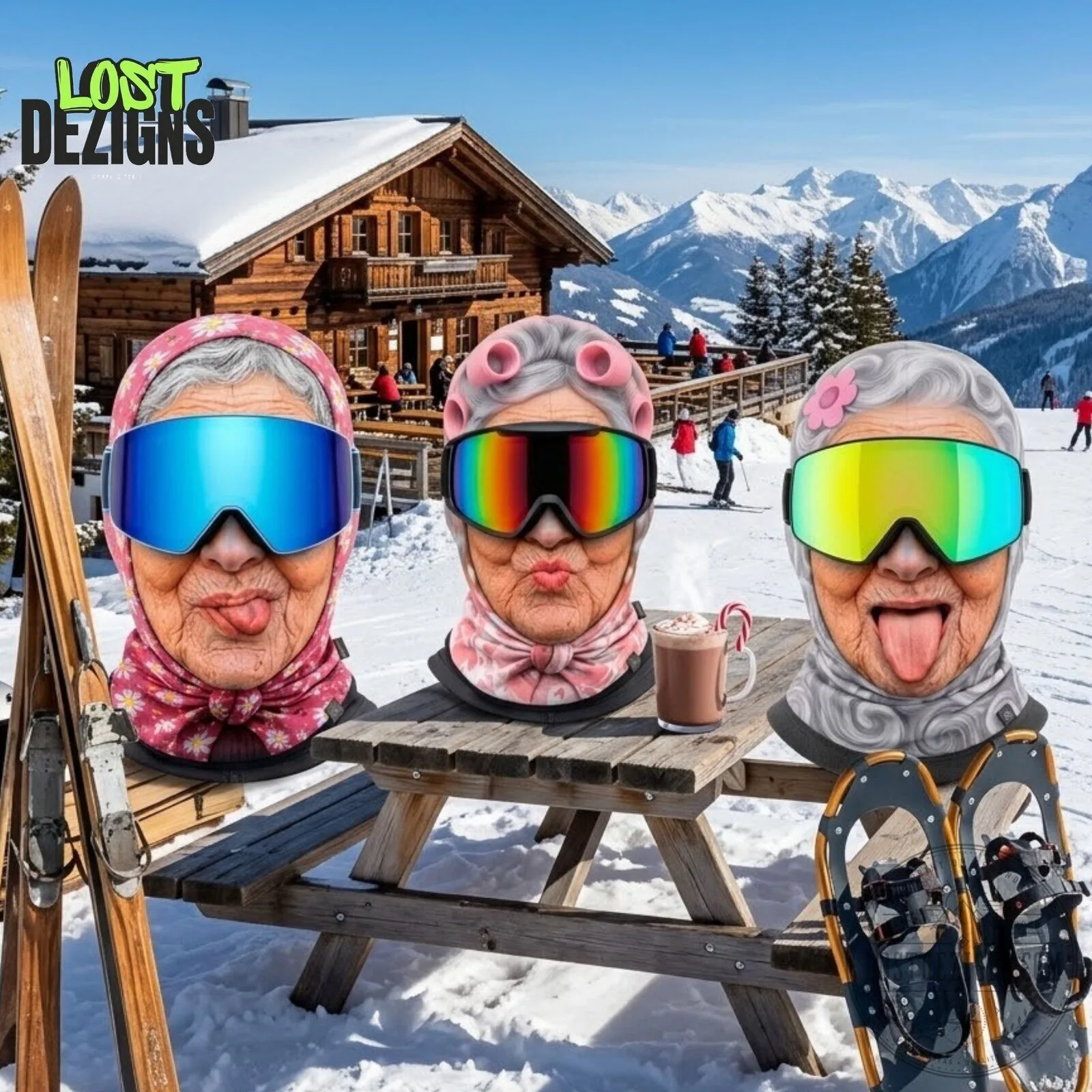 Funny Old Grandma Ski Mask 4 Funny Old Grandma Ski Mask