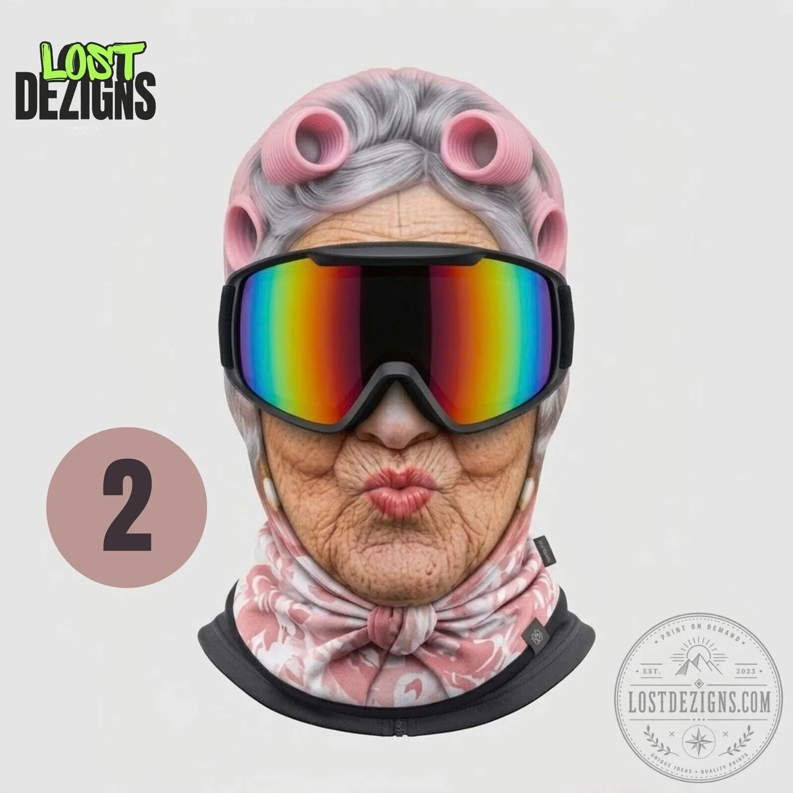 Funny Old Grandma Ski Mask 6 Funny Old Grandma Ski Mask
