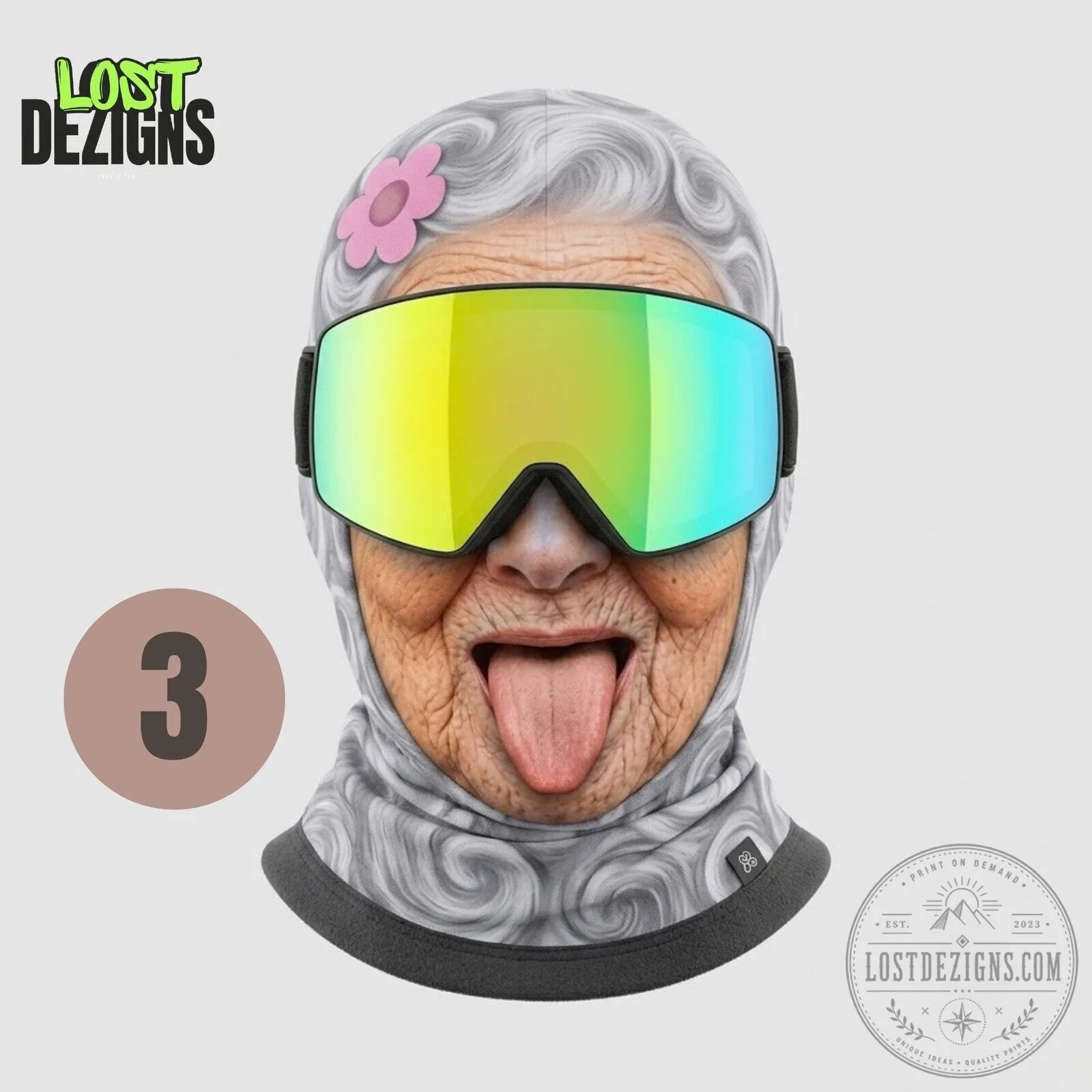 Funny Old Grandma Ski Mask 7 Funny Old Grandma Ski Mask