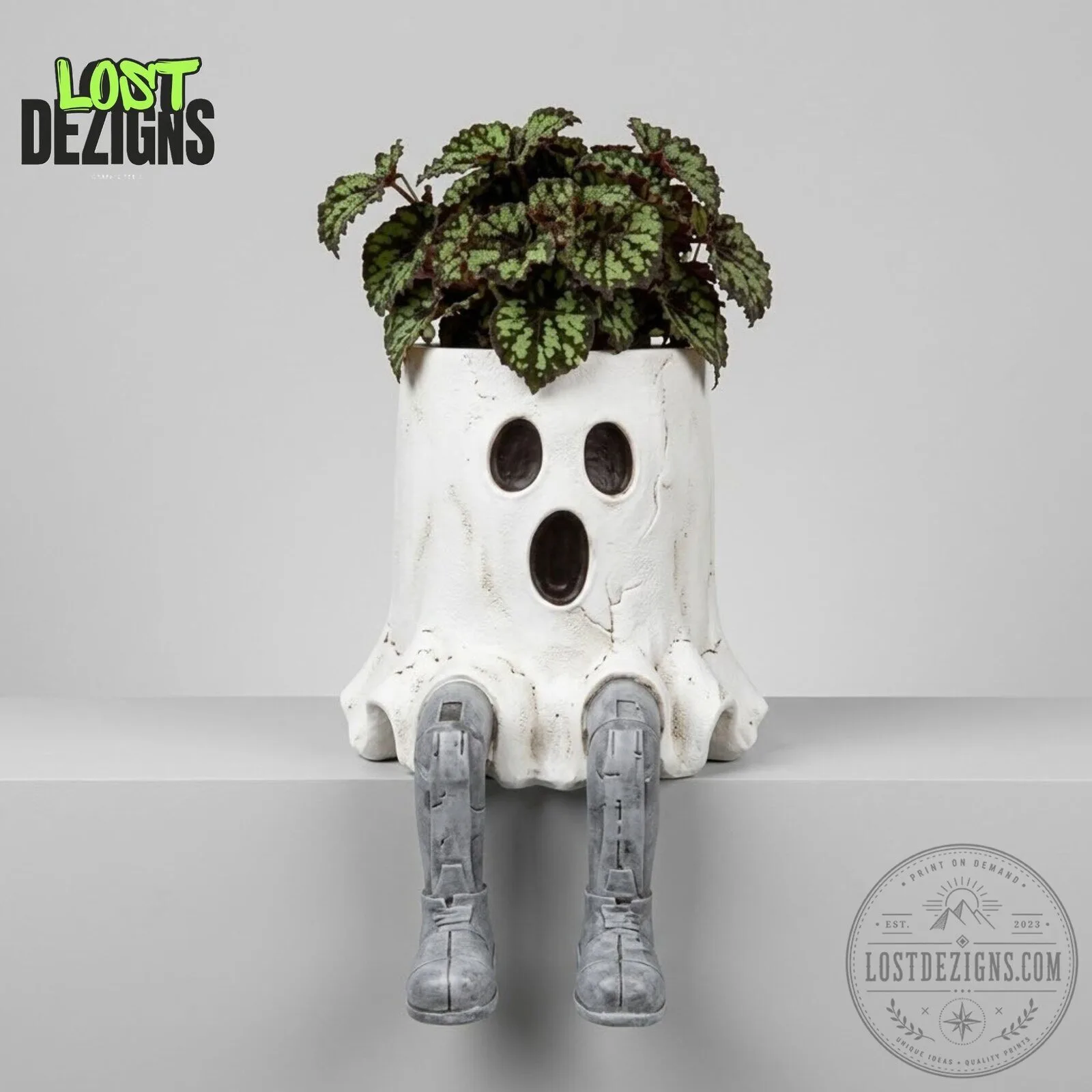 Halloween Skeleton Mummy Ghost Pumpkin Planter 8 Halloween Skeleton Mummy Ghost Pumpkin Planter