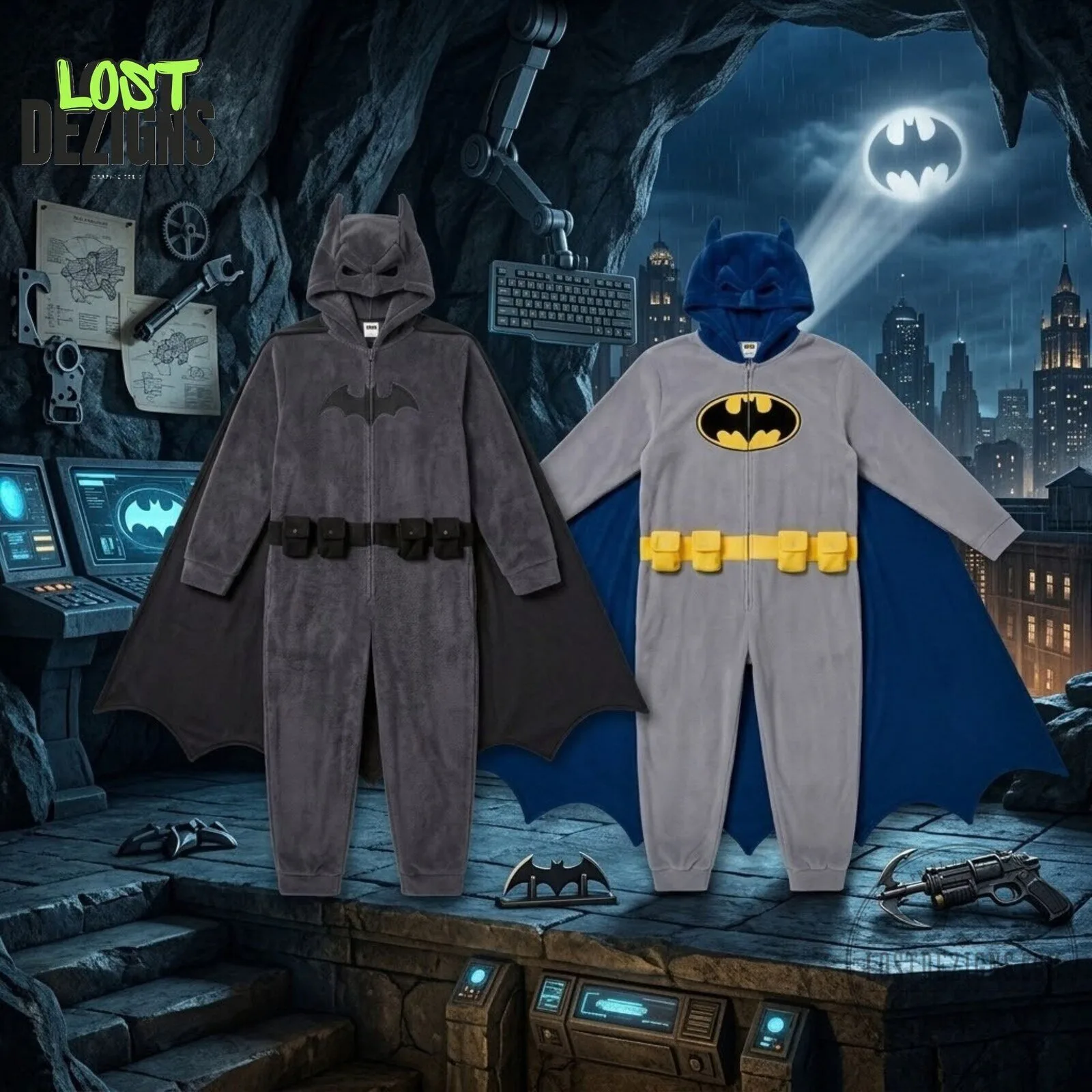 Batman Cosplay Hooded Jumpsuit With Cape 5 Batman Cosplay Hooded Jumpsuit With Cape
