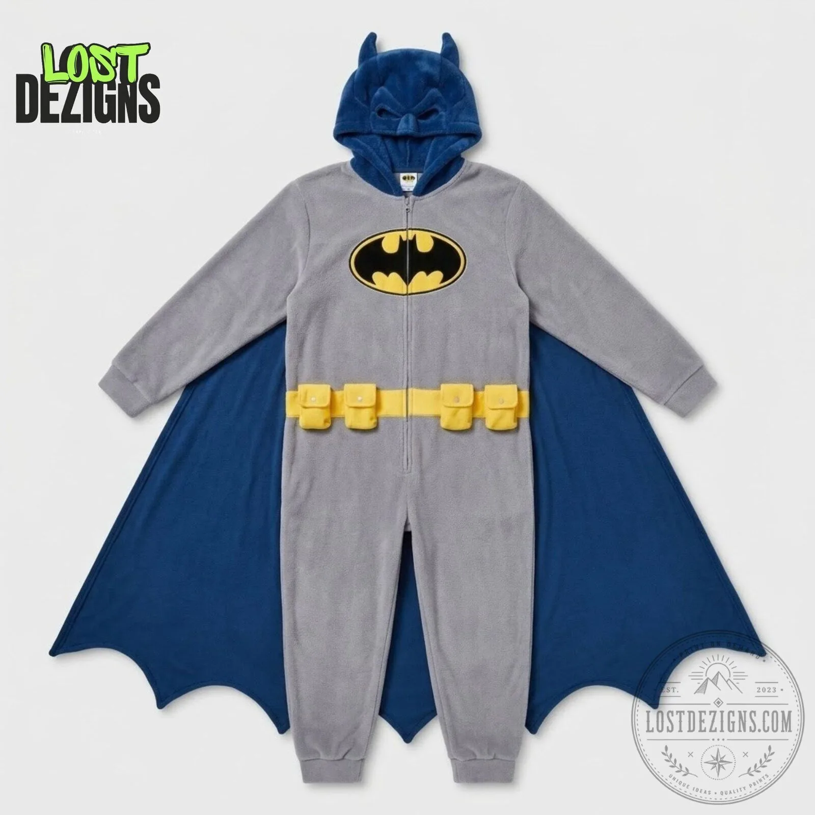 Batman Cosplay Hooded Jumpsuit With Cape 7 Batman Cosplay Hooded Jumpsuit With Cape