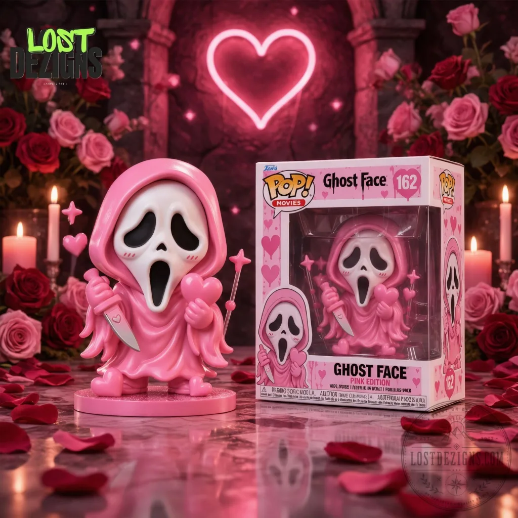 Scream Ghost Face Valentine Pink Edition Collectible Funko Pop Figure Scream Ghost Face Valentine Pink Edition Collectible Funko Pop Figure
