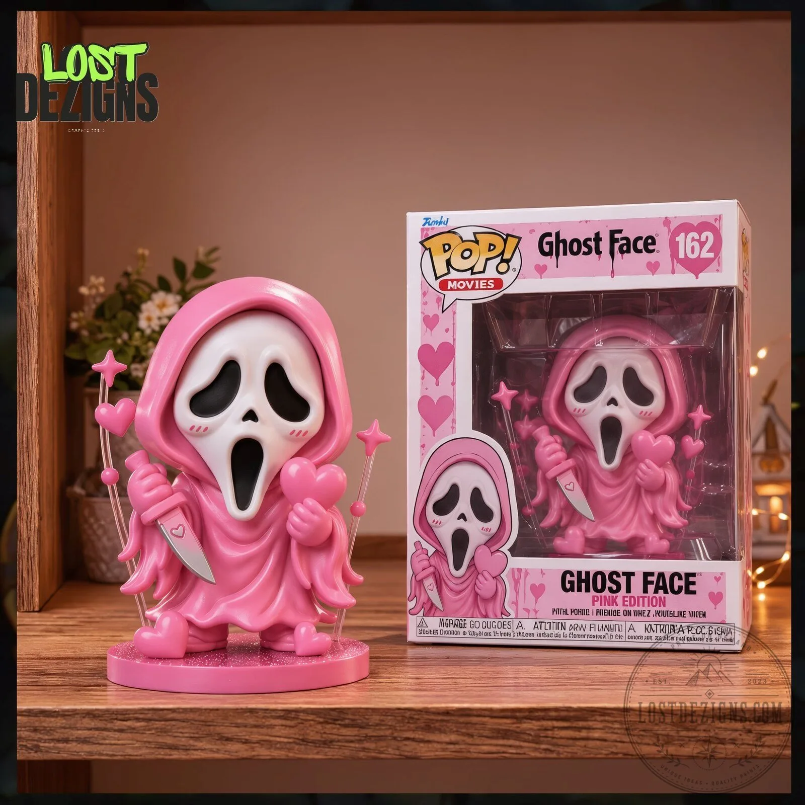 Scream Ghost Face Valentine Pink Edition Collectible Funko Pop Figure 5 Scream Ghost Face Valentine Pink Edition Collectible Funko Pop Figure