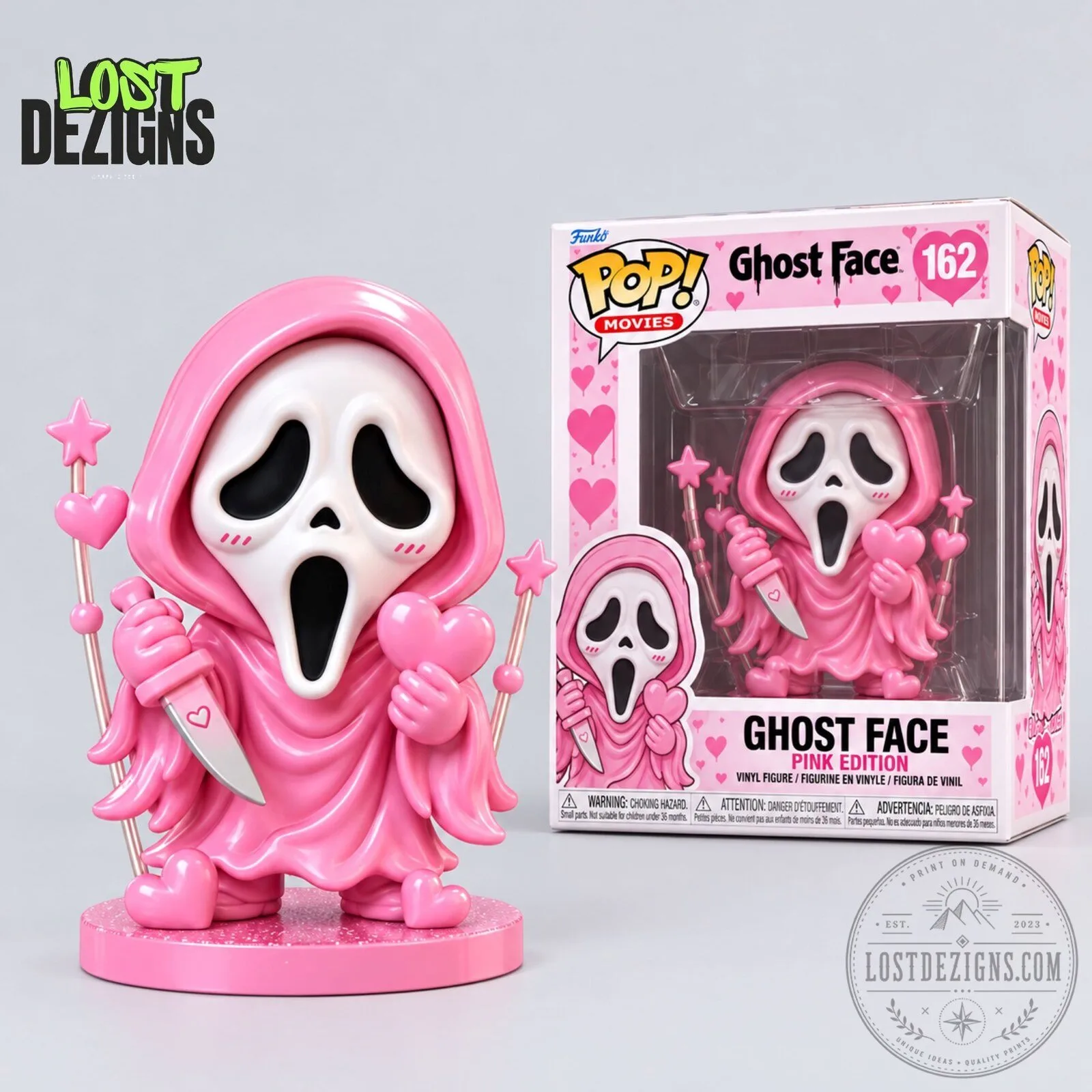 Scream Ghost Face Valentine Pink Edition Collectible Funko Pop Figure 6 Scream Ghost Face Valentine Pink Edition Collectible Funko Pop Figure