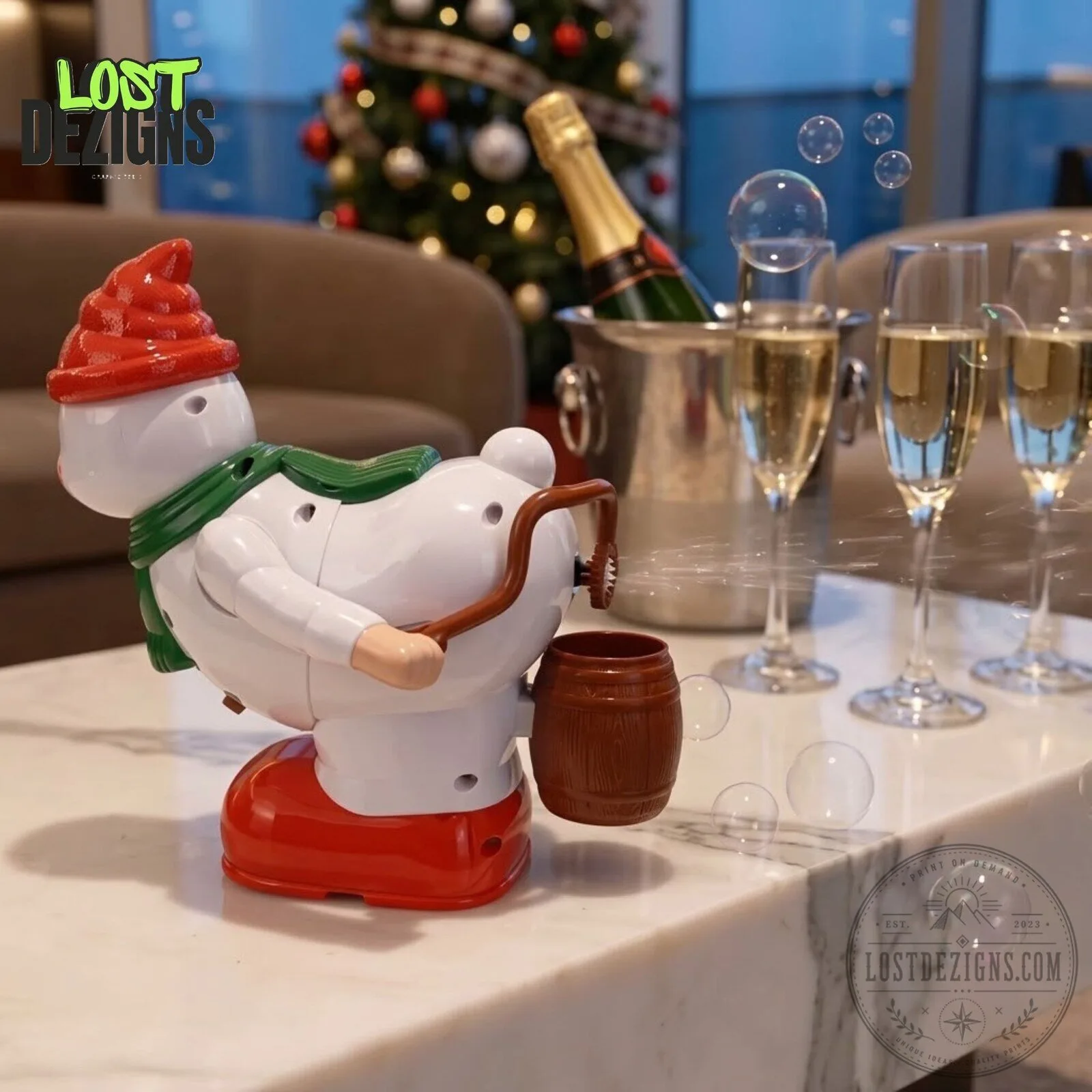Christmas Snowman Bubble Blower Funny Festive Holiday Toy 6 Christmas Snowman Bubble Blower Funny Festive Holiday Toy