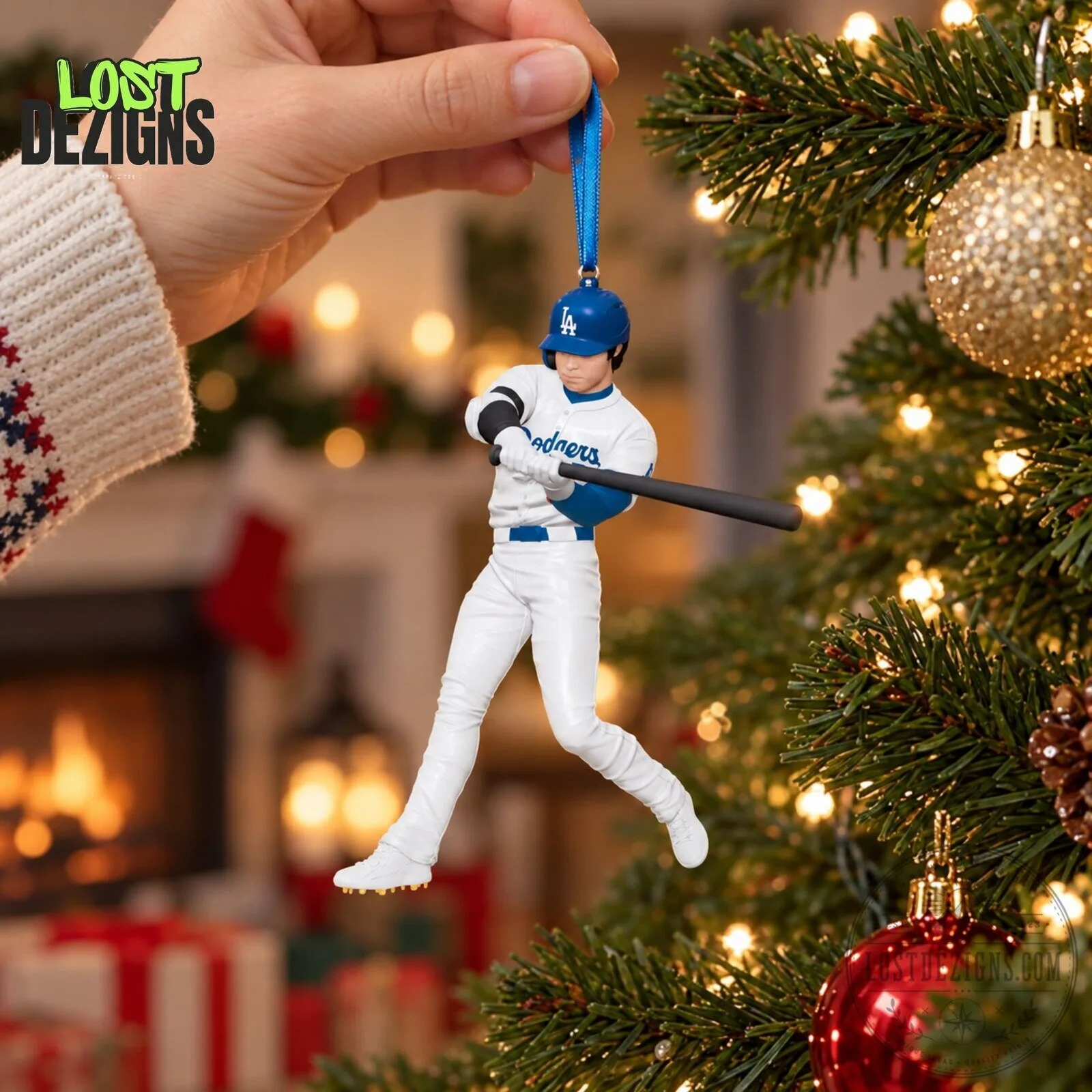 Dodgers Shohei Ohtani Christmas Acrylic Ornament 6 Dodgers Shohei Ohtani Christmas Acrylic Ornament