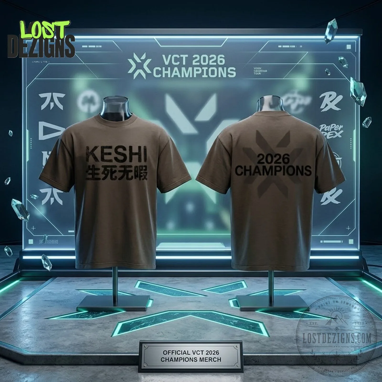 Keshi x Valorant VCT 2026 Champions Merch T-Shirt 4 Keshi x Valorant VCT 2026 Champions Merch T-Shirt